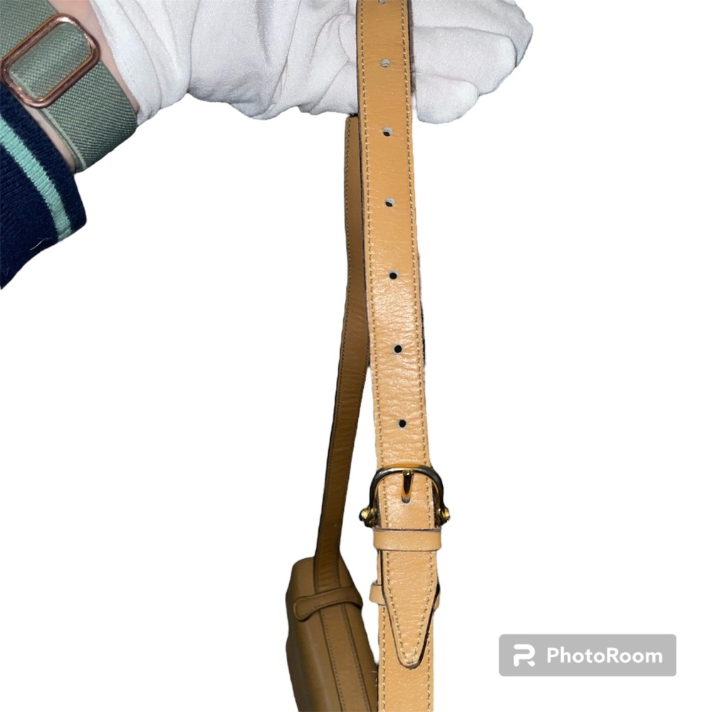 CELINE Authentic Vintage Tan Envelope Flap Shoulder Crossbody Bag with COA - Picture 14 of 17